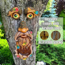 Mood Lab Tree Face Decor - Outdoor Tree Bird Feeder - Old Man Tree Face Decoration - Tree Garden Hugger - Yard Art Statues by GreenHaven Gardens