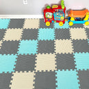 YIMINYUER® 25 Tiles (30cm×30cm×1cm Each Tile) Baby Soft Puzzle Play Mats, Kids Thick EVA Foam Floor, Toddlers & Children's Soft Interlocking Mat R08R10R12G301025 by TinyTreasures Baby Boutique