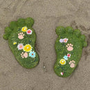 Garden Stepping Stones - Decorative Stones for Patio, Lawn, Stepping Stones Made of Resin (Set of 2) by CozyNest Decor