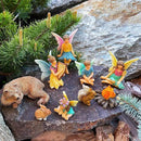 Mood Lab Fairy Garden - Miniature Fairies Figurines Accessories - Camping Kit of 9 pcs - Set for Outdoor or House Decor by CozyNest Decor