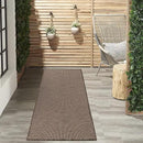 Nourison Home Positano 10' Runner Natural Fabric Modern Area Rug (10' Runner) by CozyNest Decor