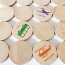 bee smart Wooden Memory Game - Matching Memory Game for Kids 3 and Up, 16Pcs | Educational Toy for Preschool Toddlers Board Games (Vehicles) by TinyTreasures Baby Boutique