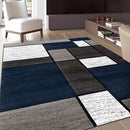 Rugshop Contemporary Modern Boxes Area Rug 7' 10" x 10' 2" Navy by TinyTreasures Baby Boutique