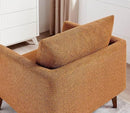 Oversized Accent Chair Modern Boucle Armchair for Living Room- 37" Wide Accent Chair with Solid Wood Legs, Curry Upholstered Lounge Chair for Bedroom & Office, Cozy Reading Chair (Easy Assembly) by CozyNest Decor