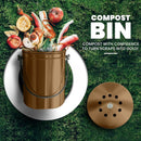 Utopia Kitchen Compost Bin for Kitchen Countertop, 1.3 Gallon Compost Bucket for Kitchen with Lid, Includes 1 Spare Charcoal Filter (Bronze) by GreenHaven Gardens