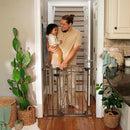Ingenuity Decorative Extra Tall Baby Gate & Dog Gate, 28.5"-48" Wide, 36" Tall, Hardware or Pressure Mounted, Install on Top or Bottom of Stairs, Banister, or Doorway - Bronze by TinyTreasures Baby Boutique