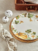 Bico Woodland Critters Dinner Plates Set of 4, 11 Inch Large Ceramic Plates for Pasta, Steak, Stylish Serving Dishes, Microwave and Dishwasher Safe, Gift for Housewarming and Thanksgiving by CozyNest Decor