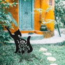 Metal Black Cat Stake Garden Garden Statue, Yard Decoration Art Lawn, Cat Gifts for Cat Lovers, Outdoor Home Decoration Metal Animal Statue by GreenHaven Gardens