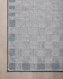 Loloi Amber Lewis Topanga Collection TOP-07 Silver/Blue 7'-10" x 10' Indoor/Outdoor Area Rug by CozyNest Decor