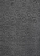 Non-Slip Washable 5x7 Area Rugs for Living Room Bedroom, Ultra Soft Bedside Rug, Indoor Floor Carpet for Kids Girls and Boys, Dorms, Nursery Rooms, Non-Skid Area Rug, Circle Anthracite Grey, 5'x7' by TinyTreasures Baby Boutique