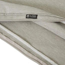 Classic Accessories Montlake Water-Resistant 25 x 18 x 4 Inch Patio Lounge Back Cushion, Heather Grey, Outdoor Loveseat Cushions by GreenHaven Gardens