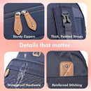Dikaslon Diaper Bag Backpack with Portable Changing Pad, Pacifier Case and Stroller Straps, Large Unisex Baby Bags for Boys Girls, Multipurpose Travel Back Pack Moms Dads, Navy Blue by TinyTreasures Baby Boutique