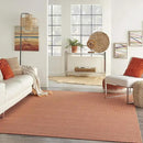Nourison Positano Indoor/Outdoor Terracotta 2'2" x 10' Area Rug, Easy Cleaning, Non Shedding, Bed Room, Living Room, Dining Room, Backyard, Deck, Patio (2x10) by CozyNest Decor