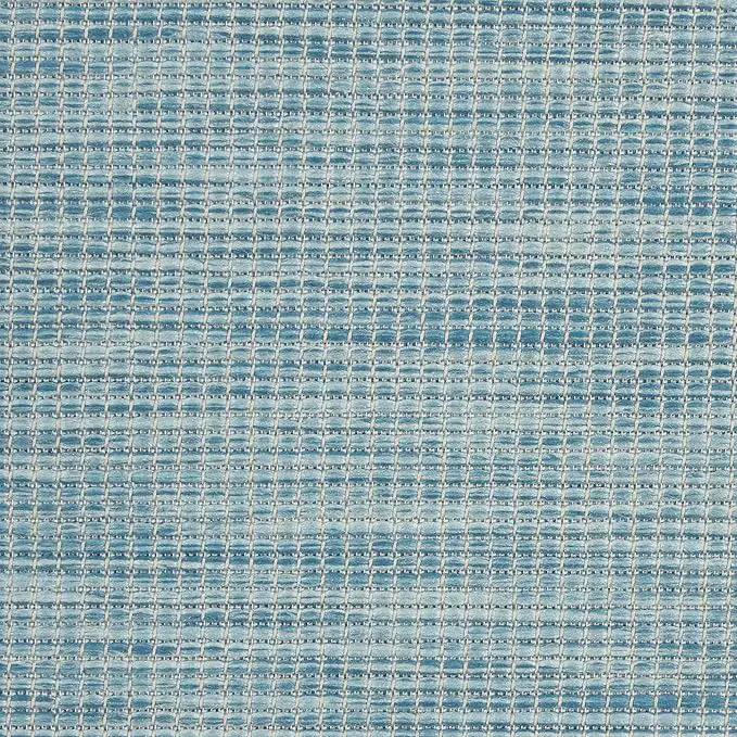 Nourison Home Positano 5' x 7' Aqua Fabric Modern Area Rug (5' x 7'), photo 10 of 10