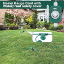 Feekoon 20 FT Extension Cord Splitter with Timer and 3 Outlet Plug, 16awg SJTW Outdoor Extension Cord with Multi Outlet Safety Cover for Holiday Lights Garden Patio Christmas Outdoor Decorations by GreenHaven Gardens