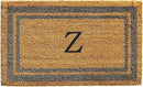 Calloway Mills 153022436Z Periwinkle Border 24" x 36" Monogram Doormat, (Letter Z) by CozyNest Decor