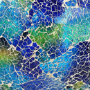 Sunnydaze Azul Terra 10" Crackled Glass Garden Gazing Globe with LED Solar Light - Set of 2 by CozyNest Decor