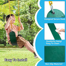 TURFEE 3 Pack Green Swing Seats Heavy Duty with 66" Chain, Swing Set Accessories Replacement with Snap Hooks for Kids Outdoor Play Playground, Trees, Backyard (Limit 300lb) by TinyTreasures Baby Boutique