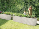Galvanized Raised Garden Beds Outdoor // 8×2×2 ft Planter Raised Beds for Gardening, Vegetables, Flowers (White) // Large Metal Garden Box // Patented Tool-Free Design by GreenHaven Gardens