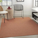 Nourison Home Positano 3' x 5' Terracotta Fabric Modern Area Rug (3' x 5') by CozyNest Decor