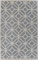 Rugshop Contemporary Geometric Indoor/Outdoor Area Rug 4' X 6' Blue by GreenHaven Gardens