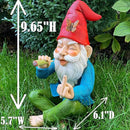 Mood Lab Garden Gnome - Relaxed Gnome - 9.6 Inch Tall Statue Lawn Garden Figurine - for Outdoor or House Decor by GreenHaven Gardens