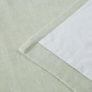 Vision Home Soft Green Pinch Pleated Full Blackout Curtains Linen Blended Room Darkening Window Curtains 112 inch for Living Room Bedroom Thermal Insulated Pinch Pleat Drapes with Hooks 60" Wx112 Lx1 by CozyNest Decor