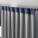 Joydeco Faux Linen Blackout Curtains for Bedroom,Blue Blackout Curtains 72 inches Long,100% Blackout Solid Thermal Insulated Window Drapes Luxury Decor for Living Room（W52xL72 Inch,Twilight Blue） by TinyTreasures Baby Boutique