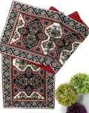 DaDalogy Elegant Majestic Kilim Red Persian Rug Ornate Floral Woven Tapestry Table Runner (18195) by DaDalogy Bedding Collection