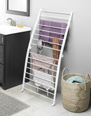 Whitmor Spacemaker Folding Drying Rack, Freestanding Indoor Clothes Dryer, Space Saving Compact Design, 6"L x 26"W x 51.5"H, White by TinyTreasures Baby Boutique