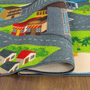 KC Cubs 5x7 City Streets Car Road Rug – Educational Non-Slip Play Mat for Kids, Toddlers, Nursery, Classroom, Playroom, Baby Daycare, Boy Girl Carpet by TinyTreasures Baby Boutique