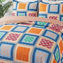 NEWLAKE Quilt Bedspread Sets - Bohemian Farmhouse Pattern Reversible Coverlet Set, Queen Size by CozyNest Decor
