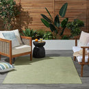 Nourison Home Positano Indoor/Outdoor Green 5' x 7' Area Rug, Easy Cleaning, Non Shedding, Bed Room, Living Room, Dining Room, Backyard, Deck, Patio (5x7) by CozyNest Decor
