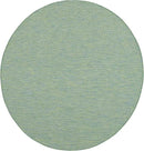 Nourison Positano Indoor/Outdoor Blue/Green 6' x Round Area Rug, Easy Cleaning, Non Shedding, Bed Room, Living Room, Dining Room, Backyard, Deck, Patio (6 Round) by GreenHaven Gardens