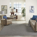Nourison Home Positano 8' Runner Charcoal Fabric Modern Area Rug (8' Runner) by CozyNest Decor