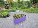 Galvanized Raised Garden Beds Outdoor // Planter Raised Beds for Gardening, Vegetables, Flowers // Large Metal Garden Box (Purple) // Tool-Free Assembly by GreenHaven Gardens