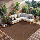 CAMILSON Outdoor Rug 9x12 Modern Area Rugs for Large Indoor and Outdoor Patios and Porches - Waterproof, Washable, Non-Shedding, Easy-to-Clean Outside Carpet (9 x 12, Solid - Gold) by CozyNest Decor