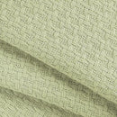 BELIZZI HOME 100% Cotton Bed Blanket, Breathable Bed Blanket Full Queen Size, Cotton Thermal Blankets Full Queen, Perfect for Layering Any Bed for All Season, Sage Green by CozyNest Decor