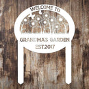 Personalized Metal Garden Sign with Stake, Custom Flowers Garden Decor for Outdoor, Custom Family Name Sign, Patio Decorations, Lawn Art, Farmhouse Decorative, Housewarming Gift by CozyNest Decor