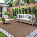 CAMILSON Outdoor Rug 8x10 Modern Area Rugs for Indoor and Outdoor Patios and Porches - Waterproof, Washable, Non-Shedding, Easy-to-Clean Outside Carpet (8 x 10, Solid - Jute) by CozyNest Decor
