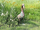 Garden Outdoor Statue Metal Duck Art Sculpture for Lawn, Farm and Patio - 25 Inches by GreenHaven Gardens