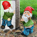 Mood Lab Garden Gnome - Pants Down Gnome - 9.3 Inch Tall Statue Lawn Garden Figurine - for Outdoor or House Decor by GreenHaven Gardens