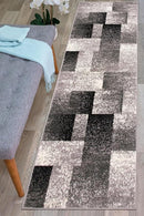 Rugshop Modern Distressed Boxes Runner Rug 2' x 7' Gray by TinyTreasures Baby Boutique