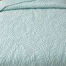 MarCielo 3-Piece 100% Cotton Oversized Bedspread Lightweight Quilt Coverlet Embroidery Farmhouse Bedding Set T0 (Aruba Blue, Twin (68"x86")) by CozyNest Decor