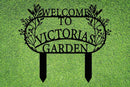 Personalized Metal Garden Sign with Stake, Custom Garden Decor for Outdoor, Custom Family Name Sign, Patio Decorations, Lawn Art, Farmhouse Decorative, Housewarming Gift (CstmDesign3) by CozyNest Decor