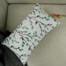 YOUR SMILE Classical Embroidery Jacquard Green Square Decorative Throw Pillow Case Cushion Cover,12x20 inch by CozyNest Decor