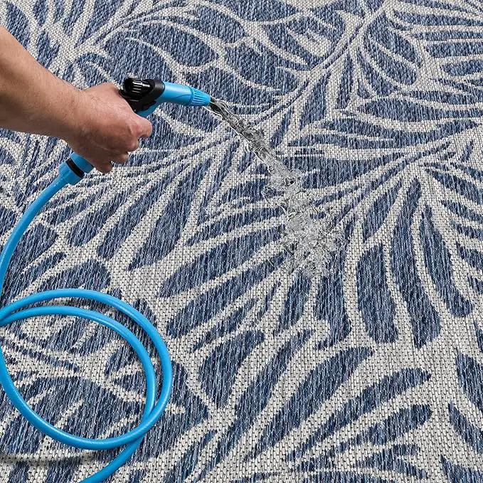 Keen Home Design Terrace Outdoor Area Rug - 6x9 Washable Indoor/Outdoor Rug for Patio, Kitchen, Balcony, Beach, Garden, Deck and Porch, Size: 6'x8'10", photo 5 of 9