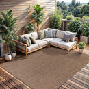 CAMILSON Outdoor Rug 8x10 Modern Area Rugs for Indoor and Outdoor Patios and Porches - Waterproof, Washable, Non-Shedding, Easy-to-Clean Outside Carpet (8 x 10, Solid - Jute) by CozyNest Decor