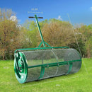 Lawn & Garden Spreaders - 44 Inch Compost Spreader with Improved T Shape Handle - Spreader for Top Dressing Compost, Fertilizer, Mulch and Soil-Strong and Lightweight Material for Basket by GreenHaven Gardens