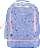 Bentgo Kids 2-in-1 Backpack & Insulated Lunch Bag - Durable 16” Backpack & Lunch Container in Unique Prints for School & Travel - Water Resistant, Padded & Large Compartments (Lavender Galaxy) by TinyTreasures Baby Boutique